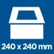 240x240mm