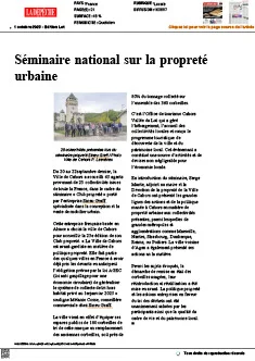 Séminaire national sur la propreté urbaine