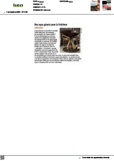 Des oyas géantspour la fraîcheur