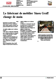 Le fabricant de mobilier Sineu Graff change de main